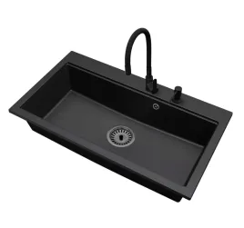 kuchenny-zlewozmywak-granitowy-jednokomorowy-elite-90-bateria-syfon-czarny