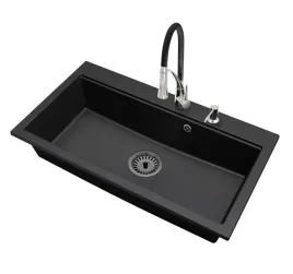 kuchenny-zlewozmywak-granitowy-jednokomorowy-elite-90-bateria-syfon-czarny