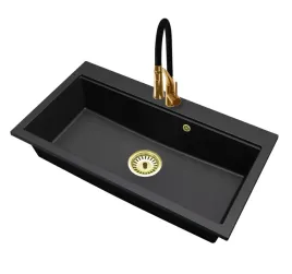 kuchenny-zlewozmywak-granitowy-jednokomorowy-elite-90-bateria-syfon-zloty
