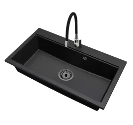 kuchenny-zlewozmywak-granitowy-jednokomorowy-elite-90-bateria-syfon-czarny