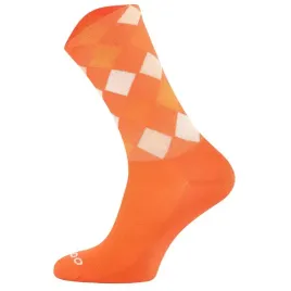 skarpetki-cycling-pro-pomaranczowa-krata-rowerowe-35-38