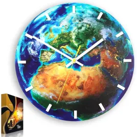 2-x-zegar-scienny-ze-wzorem-ziemi-akrylowy-globe-okragly-kwarcowy