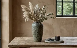 wazon-ceramiczny-29-cm-ciemnozielony