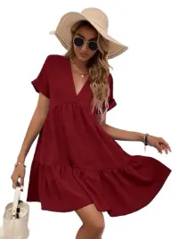 shein-bordowa-trapezowa-sukienka-mini-40-42-1ei