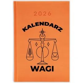 kalendarz-pomaranczowy-2026-a5-terminarz-or-prezent-znak-zodiaku-wagi-wzor