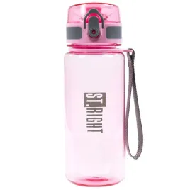 st-right-bidon-szkolny-butelka-na-wode-500-ml-pink-and-grey
