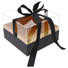 czarny-flower-box-z-przezroczysta-pokrywka-pudelko-prezentowe-20x20-cm