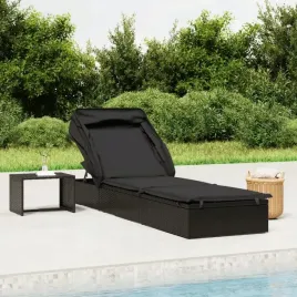 vidaxl-lezak-ze-skladanym-dachem-czarny-213x63x97-cm-polirattan
