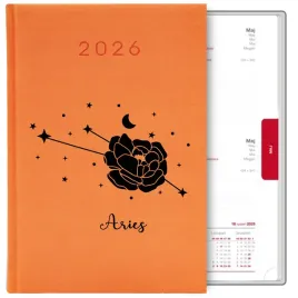 kalendarz-pomaranczowy-a5-2026-prezent-dla-zodiakary-aries-baran-mix-wzory
