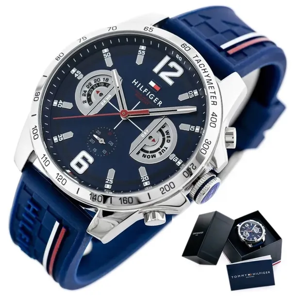 ZEGAREK MĘSKI TOMMY HILFIGER 1791476 DECKER + GRAWER