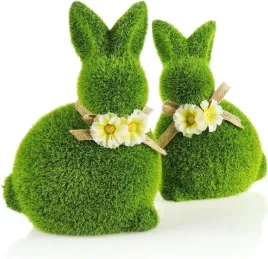 2-x-2x-figurka-zajaczek-wielkanocny-ceramiczny-kroliczek-pokryty-trawa-ozdo
