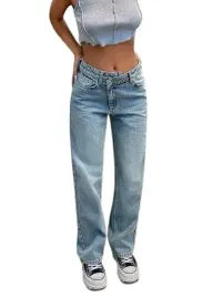 shein-niebieskie-jeansy-damskie-z-przetarciami-wysoki-stan-40-1ec