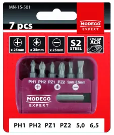 modeco-zestaw-bitow-25mm-mn-15-501-1-kpl