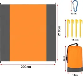 2-x-koc-piknikowy-plazowy-wodoodporny-mata-turystyczna-zestaw-sledzie-lekki