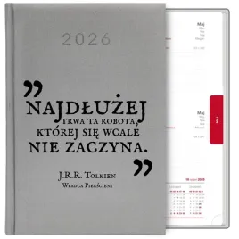 kalendarz-srebrny-a5-2026-prezent-dla-fana-j-r-r-tolkien-cytaty-lotr-wzory