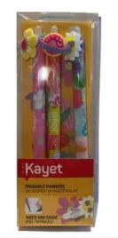 kayet-dlugopisy-wymazywalne-05mm-3szt-kwiatek-donut-slonce
