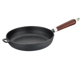 2-x-patelnia-zeliwna-28-cm-ciezka-gleboka-indukcja-gaz-king-hoff