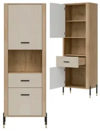 regal-l-p-z-szuflada-szafka-dwudrzwiowa-dab-kaszmir-czarny-dante-dt15