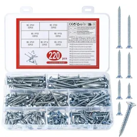 2-x-x220-wkrety-samowiercace-do-drewna-metali-stal-plaskie-krzyzowe-zestaw