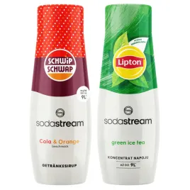 2-koncentraty-sodastream-shwip-shwap-cola-pomarancza-lipton-ice-tea-green