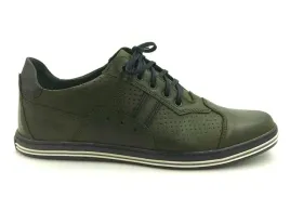 buty-meskie-sportowe-polbuty-skorzane-polskie-casual-polbut-1801-zielony