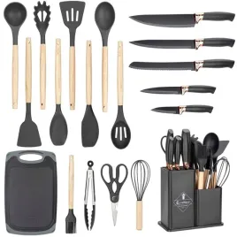 2-x-zestaw-nozy-kuchennych-blok-przybory-deska-komplet-19el-czarny-elitehof