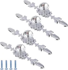 2-x-galki-do-szuflad-szafek-szklane-ksztalt-diamentu-srebrna-plytka-sruby