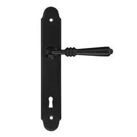 klamki-do-drzwi-devon-z-szyldem-na-klucz-90mm-czarna