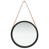 vidaxl-lustro-scienne-na-pasku-40-cm-czarne-stan-nowy