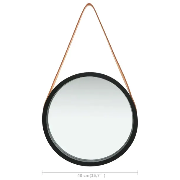 vidaxl-lustro-scienne-na-pasku-40-cm-czarne-wysokosc-1-mm