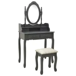 vidaxl-toaletka-ze-stolkiem-szara-75x69x140-cm-drewno-paulowni