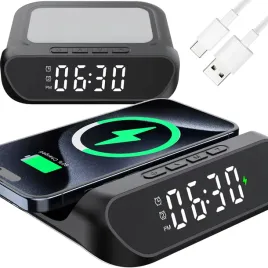 ladowarka-budzik-bezprzewodowa-zegar-elektroniczny-cyfrowy-led-stojacy