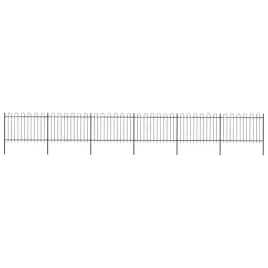 vidaxl-ogrodzenie-z-zaokraglonymi-koncami-stalowe-102x12-m-czarne