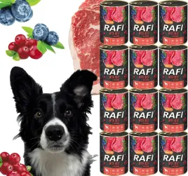 karma-mokra-dla-psow-rafi-z-wolowina-borowka-i-zurawina-400g-12-szt