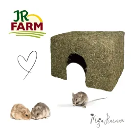 jr-farm-domek-dla-gryzoni-z-siana-maly-60g-15x9x10cm