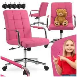 krzeslo-obrotowe-dla-dzieci-dziewczynki-fotel-do-biurka-rozowe-astro