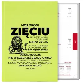 kalendarz-ksiazkowy-seledynowy-a5-2026-terminarz-planer-prezent-dla-ziecia