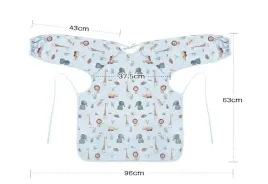 2-x-sliniaczek-z-rekawami-wodoodporny-mocowany-do-krzeselka-do-karmienia