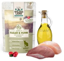 wildes-land-cat-classic-bazant-i-kurczak-100g-smakowita-duzo-miesa