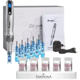 dr-pen-derma-pen-ulitma-m8s-w-10x-kartridz-5x-ampulki-farmona-trycho