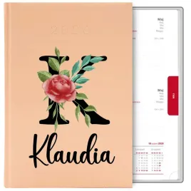 kalendarz-seledynowy-a5-2026-super-prezent-perosnalizowany-imie-monogram