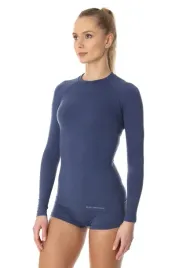 bluza-termoaktywna-damska-brubeck-active-wool-ls12810-jeansowy-s