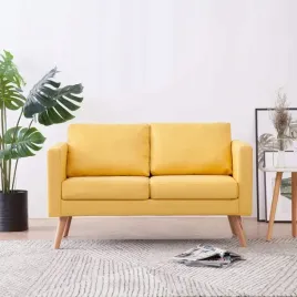 vidaxl-sofa-2-osobowa-tapicerowana-tkanina-zolta