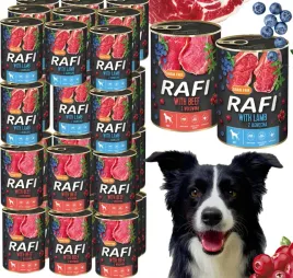 zestaw-48x400g-karma-mokra-dla-psow-rafi-mix-smakow-jagniecina-wolowina