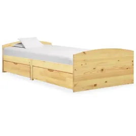 vidaxl-rama-lozka-z-2-szufladami-lite-drewno-sosnowe-90-x-200-cm