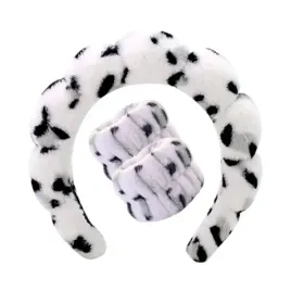 zestaw-opasek-kosmetycznych-na-glowe-i-nadgarstki-panterka-biala-o540bsz