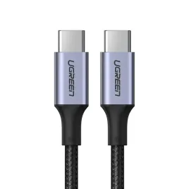 kabel-przewod-usb-c-w-oplocie-5a-480mb-s-0-5m-czarno-szary-ugreen