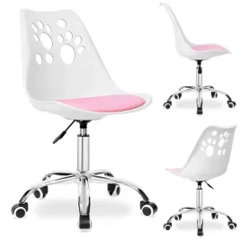 fotel-biurowy-puppy-love-obrotowy-do-biurka-dzieciecy-bialo-rozowy-ko16bjr