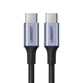kabel-przewod-usb-c-w-oplocie-5a-480mb-s-0-5m-czarno-szary-ugreen