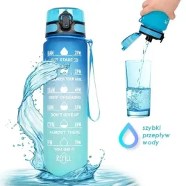 butelka-na-wode-bidon-z-miarka-1l-ombre-granat-z-turkusem-bd17